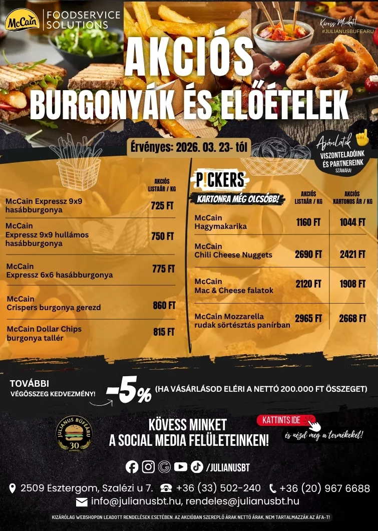 Julianus Bt. Büféáru nagykereskedés