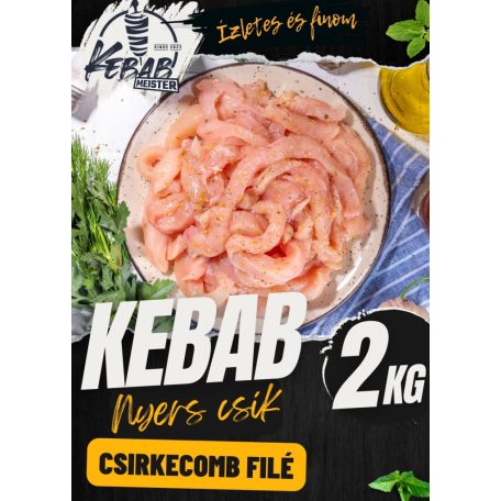 Kebab Meister - KEBAB nyers csík csirke [2kg]