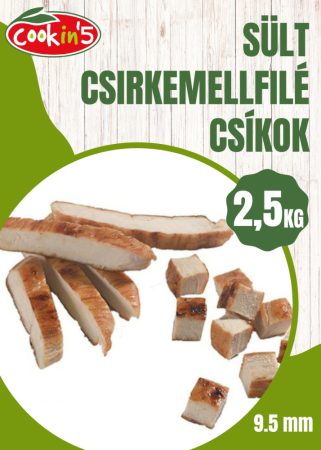 Cookin5 - Sült csirkemellfilé csíkok 9,5mm [2.5kg]
