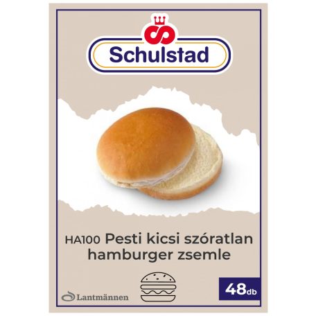 HA100 Pesti kicsi szóratlan hamburger zsemle [48db]