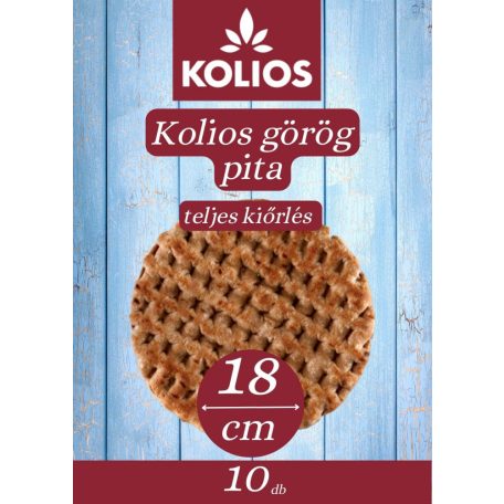 Kolios görög pita 18cm teljes kiőrlés [10db]