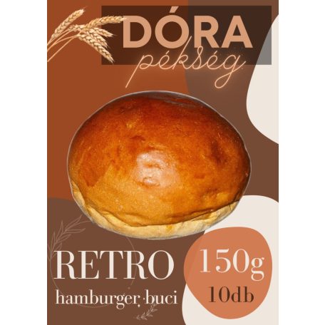 RETRO hamburger buci 150g [10db]