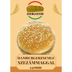 Zsemlegyár - Hamburger zsemle szezámmaggal 140mm [24db]