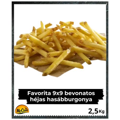 McCain Favorita 9x9 bevonatos héjas hasábburgonya [2.5kg]