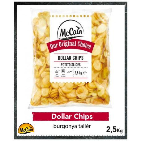 McCain Dollar Chips burgonya tallér [2.5kg]