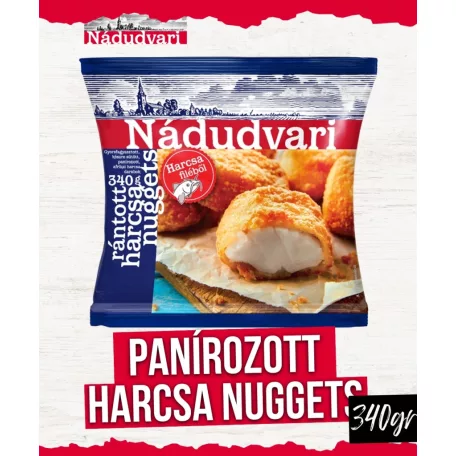 Nádudvari panírozott harcsa nuggets [340g]