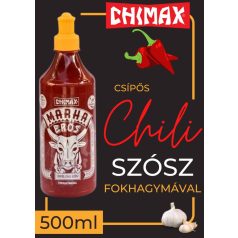 Chimax csípős chili szósz fokhagymával [500ml]