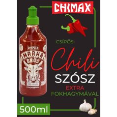 Chimax csípős chili szósz extra fokhagymával [500ml]