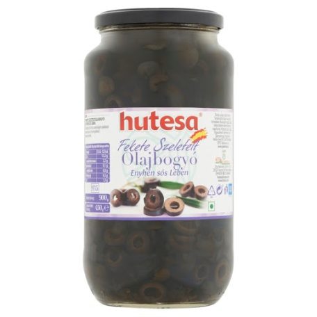 Hutesa fekete szeletelt olivabogyó [450g]