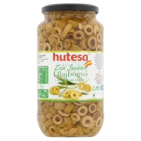 Hutesa zöld szeletelt olivabogyó [450g]