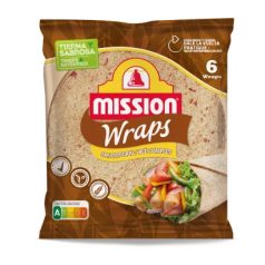 Mission Wraps - Tortilla 25cm teljes kiőrlés [6db]