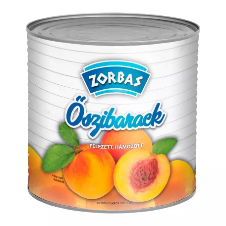 ZORBAS Őszibarack felezett [1500g]