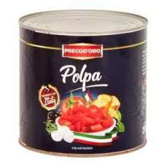 PREGODORO Hámozott darabolt paradicsom [2500g]