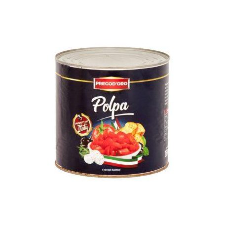 PREGODORO Hámozott darabolt paradicsom [2500g]