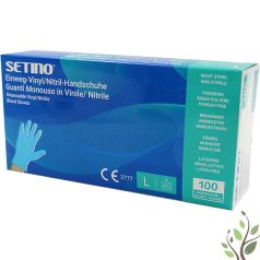 SETINO orvosi kesztyű "L" kék [100db]