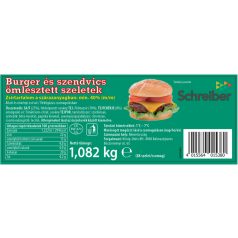   Schreiber - Hamburger & szendvics ömlesztett szeletek [1.082kg]