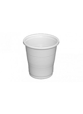 Műanyag pohár 0.8dl fehér [100db]