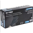 SETINO orvosi kesztyű "M" fekete [100db]